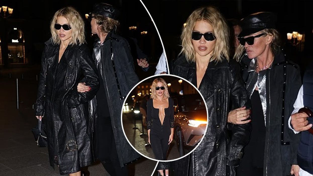 Rita Ora fotografohet me Kate Moss duke u larguar të lodhura në orët e mëngjesit nga një festë në Javën e Modës në Paris