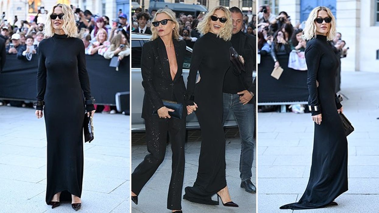 Rita Ora mahnit me elegancën e saj në Javën e Modës në Paris, ndërsa ecën krah Kate Moss