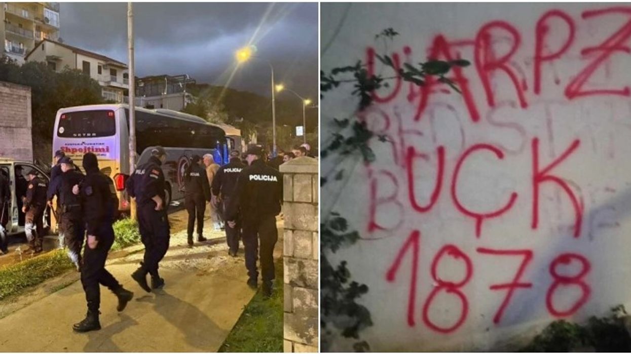 Policia malazeze ndalon “Arpagjikët” pas grafitit me mbishkrimin UÇK