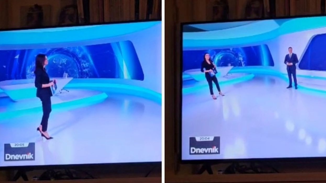 Prezantuesja kroate shpërthen në të qeshur, kolegët mezi ruajnë seriozitetin