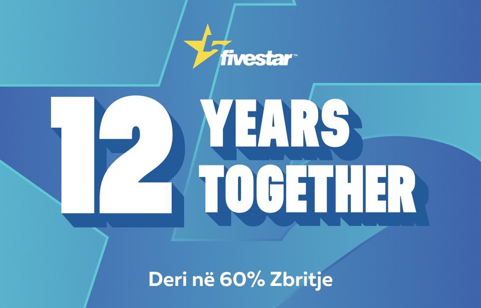 FiveStar Fitness feston 12 vite energji dhe përkushtim - me super ofertën e përvjetorit