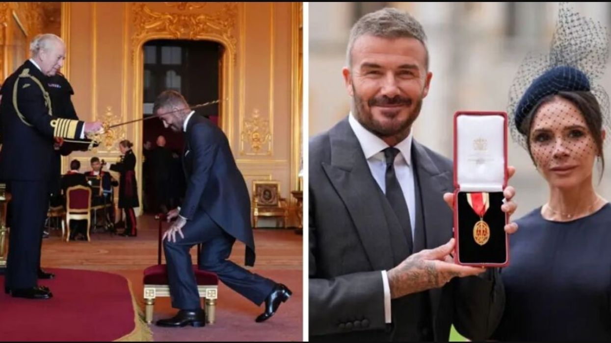 Sir David Beckham, legjenda angleze shpallet kalorës nga Mbreti Charles