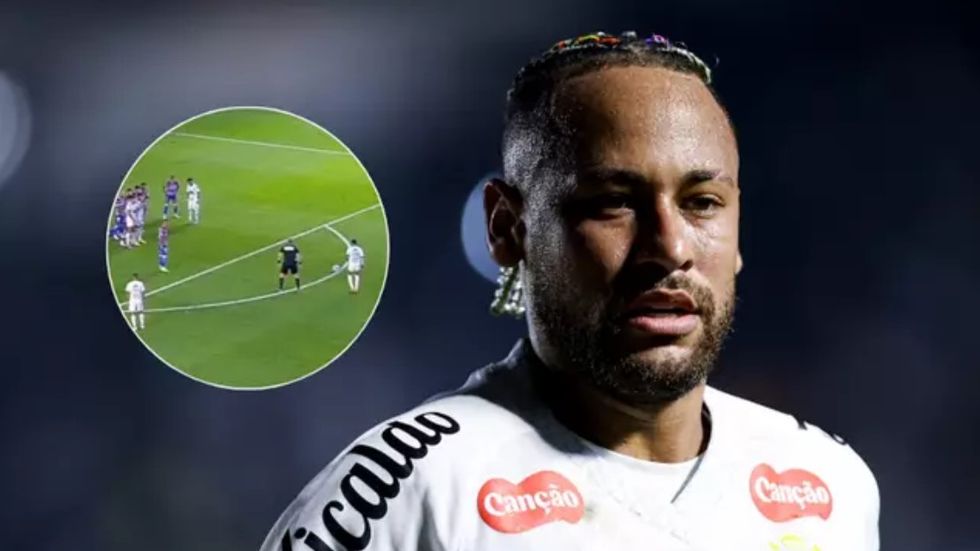 Neymar përdor një truk gjatë një ndeshje me Santosin që e detyroi FIFA-n të ndryshojë rregullat