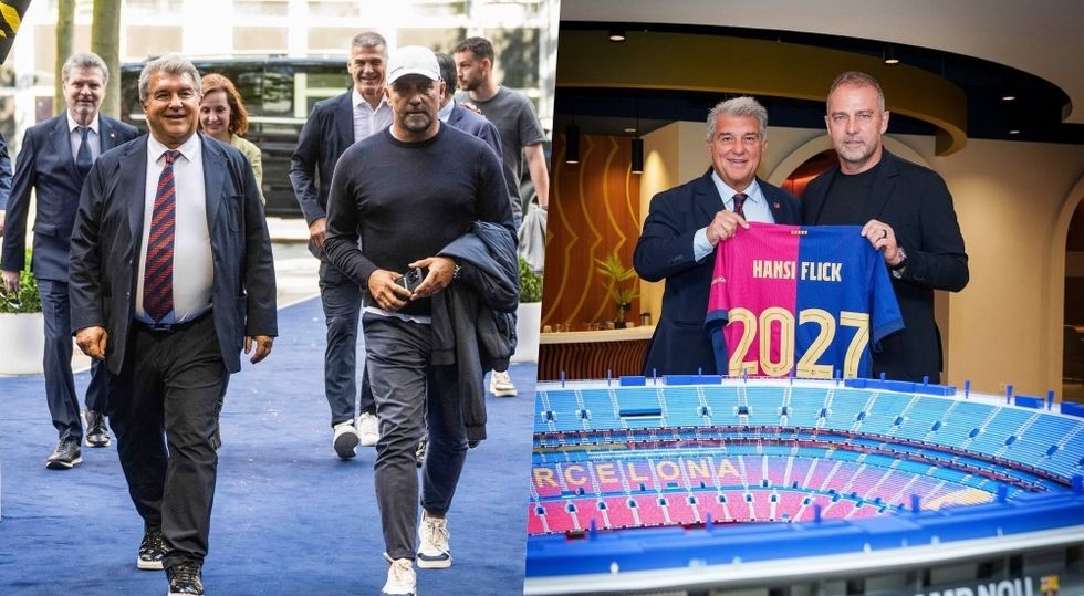 Laporta mohon largimin e Flick: Ai është i lumtur te Barcelona