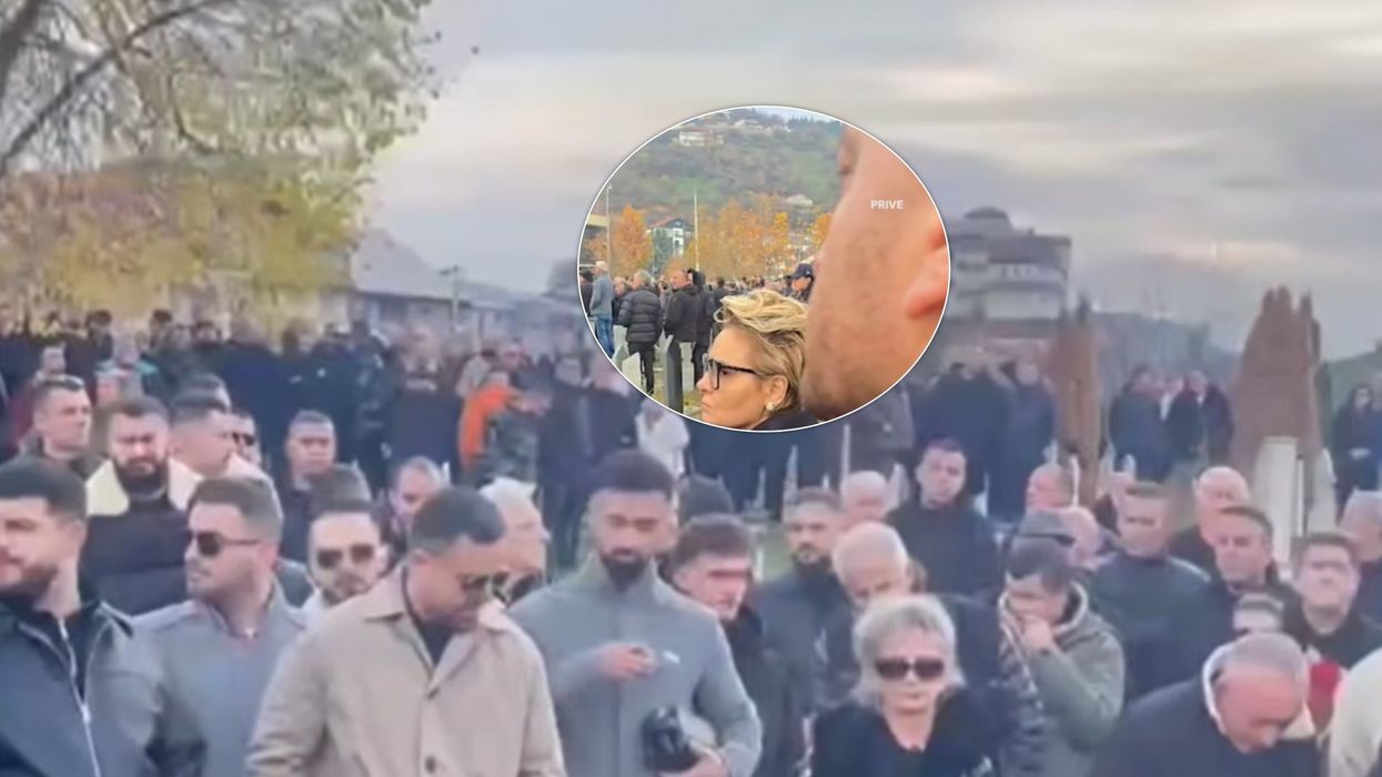 Monika Kryemadhi shfaqet në ceremoninë mortore të Shpat Kasapit - Telegrafi