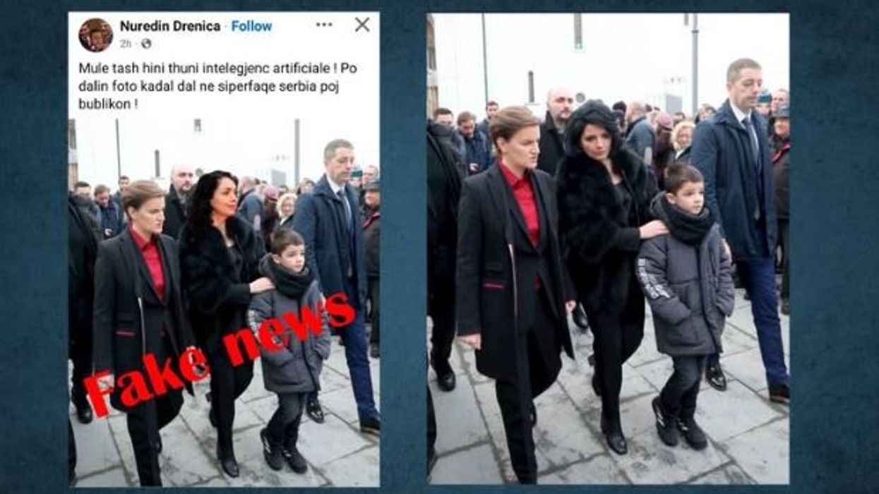 Presidenca reagon pas fotos së manipuluar të Osmanit me Brnabiqin