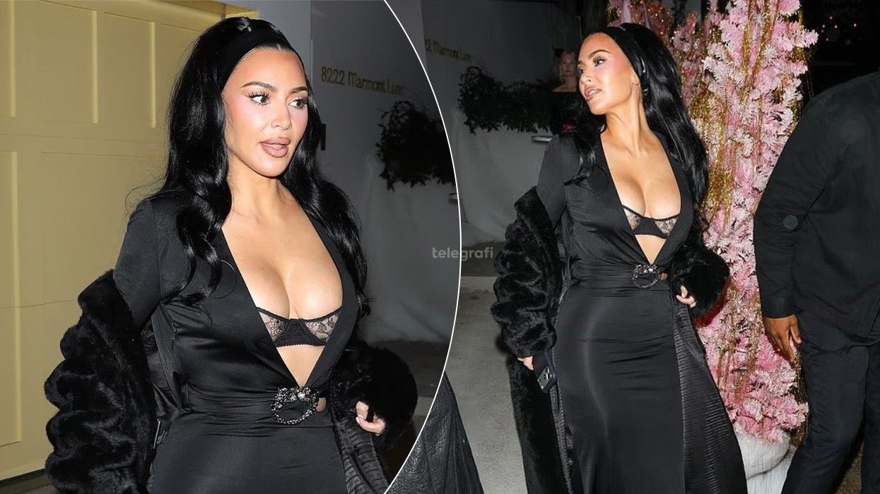 Kim Kardashian tërheq vëmendjen me veshjen provokuese në festën e Vas J Morgan