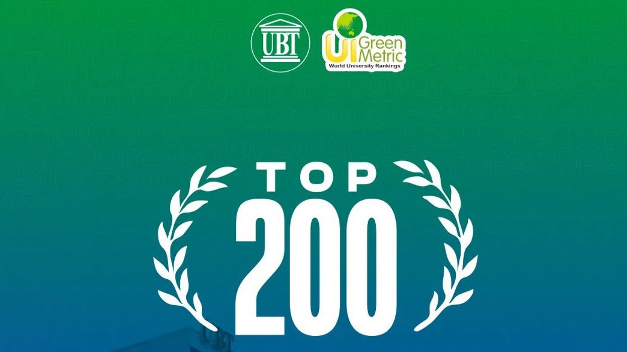 UBT shënon arritje historike: Renditet përsëri ndër institucionet më të mira në botë dhe i pari në rajon, sipas GreenMetric