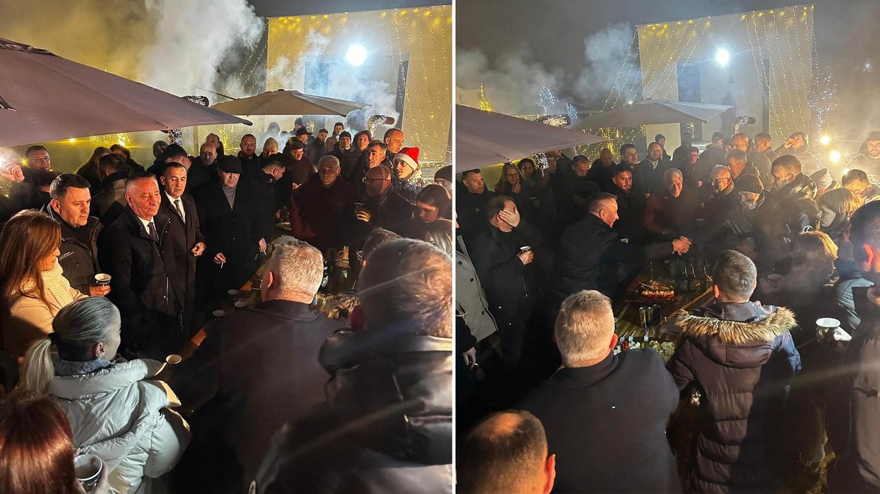 Pal Lekaj merr pjesë në koktejin festiv në Kishën e Novosellës