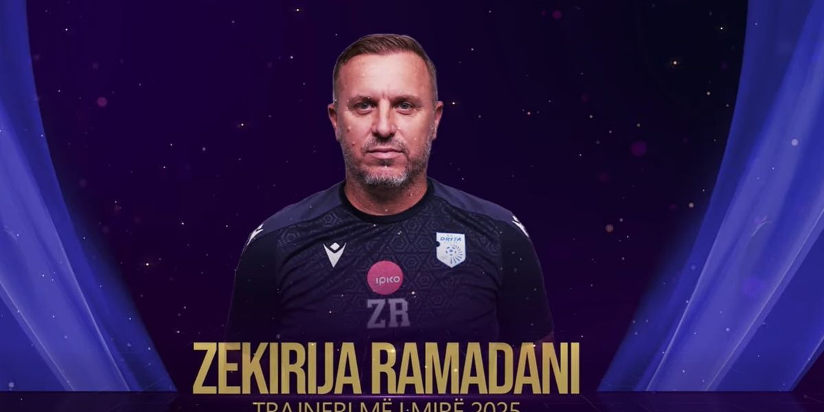 Zekirija Ramadani shpallet trajneri i vitit, FC Drita fiton dy çmime Zekirija Ramadani shpallet trajneri i vitit, FC Drita fiton dy çmime