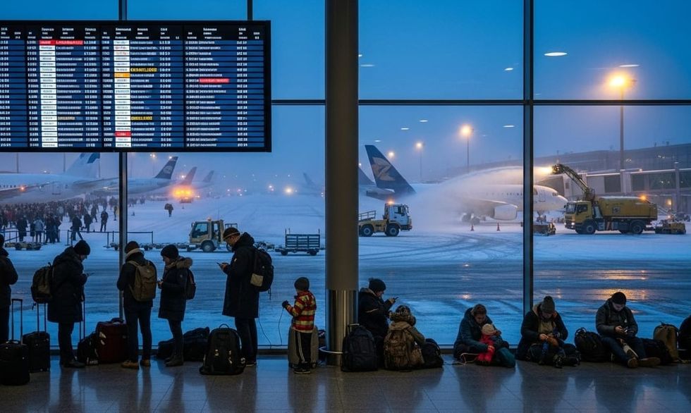 Qindra fluturime të anuluara dhe të vonuara në të gjithë Evropën si pasojë e motit të keq