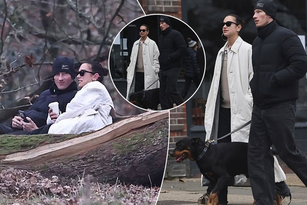 Dua Lipa dhe Callum Turner shijojnë një shëtitje të qetë dimri, ndërsa duken më të dashuruar se kurrë në një park të Londrës Dua Lipa dhe Callum Turner shijojnë një shëtitje të qetë dimri, ndërsa duken më të dashuruar se kurrë në një park të Londrës