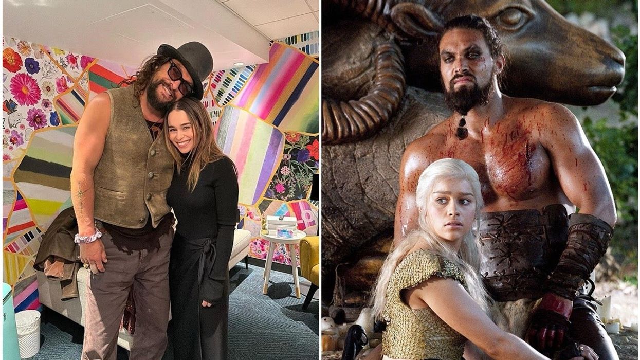 Yjet e Game of Thrones, Jason Momoa dhe Emilia Clarke ribashkohen 15 vjet pas paraqitjes në serialin që theu rekorde Yjet e Game of Thrones, Jason Momoa dhe Emilia Clarke ribashkohen 15 vjet pas paraqitjes në serialin që theu rekorde