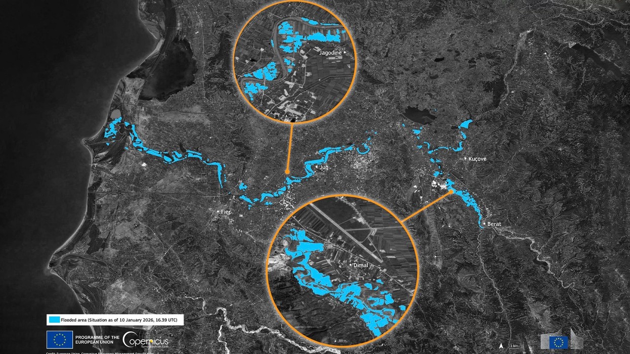 Sateliti i BE nxjerr pamjet, zonat që u përmbyten në Shqipëri