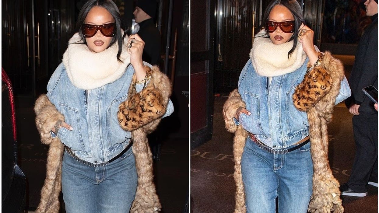 Rihanna tërheq vëmendjen gjatë paraqitjes së saj në New York Rihanna tërheq vëmendjen gjatë paraqitjes së saj në New York