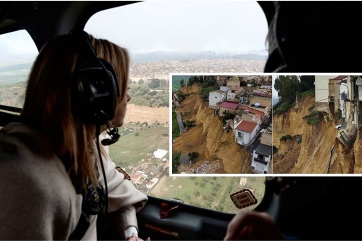 Meloni sheh dramën nga helikopteri – pa se si qyteti në Siçili po ‘shkatërrohej’ nga rrëshqitja e dheut Meloni sheh dramën nga helikopteri – pa se si qyteti në Siçili po ‘shkatërrohej’ nga rrëshqitja e dheut