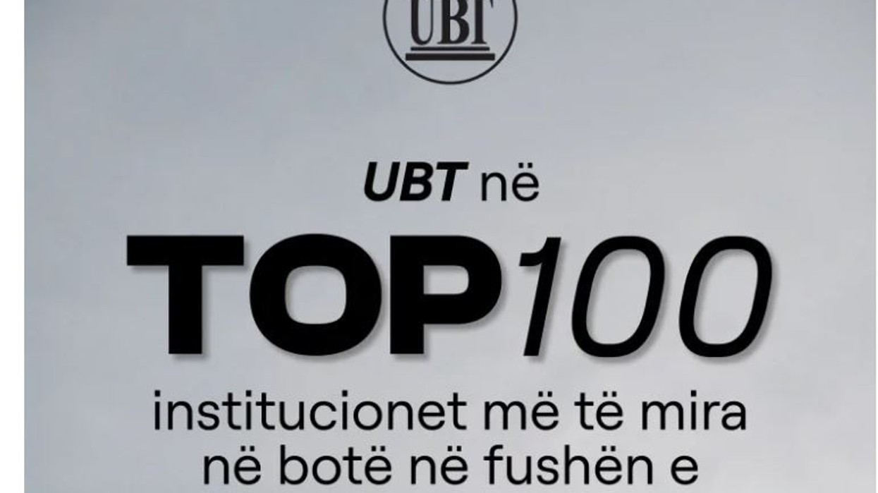UBT në TOP 100 institucionet më të mira në botë në fushën e arkitekturës