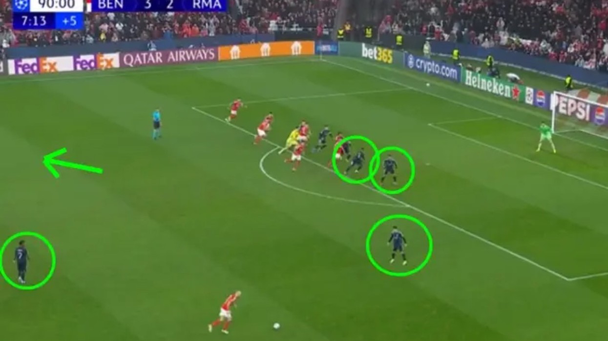 Fotografia që tregon pamjen e apatisë së turpshme të Real Madridit