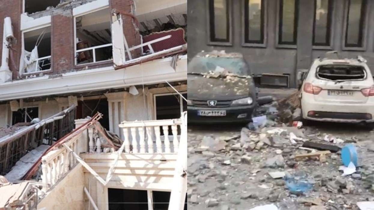 Pamje që tregojnë pasojat e shpërthimeve të fuqishme në Iran