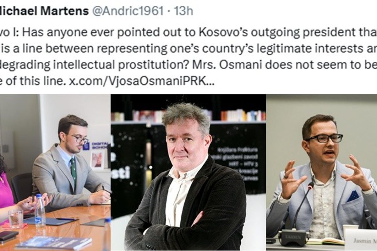 Gazetari gjerman kritikoi ashpër Osmanin, i reagon këshilltari i Presidentes dhe analisti Mujanoviq: Gjuha juaj është e turpshme Gazetari gjerman kritikoi ashpër Osmanin, i reagon këshilltari i Presidentes dhe analisti Mujanoviq: Gjuha juaj është e turpshme