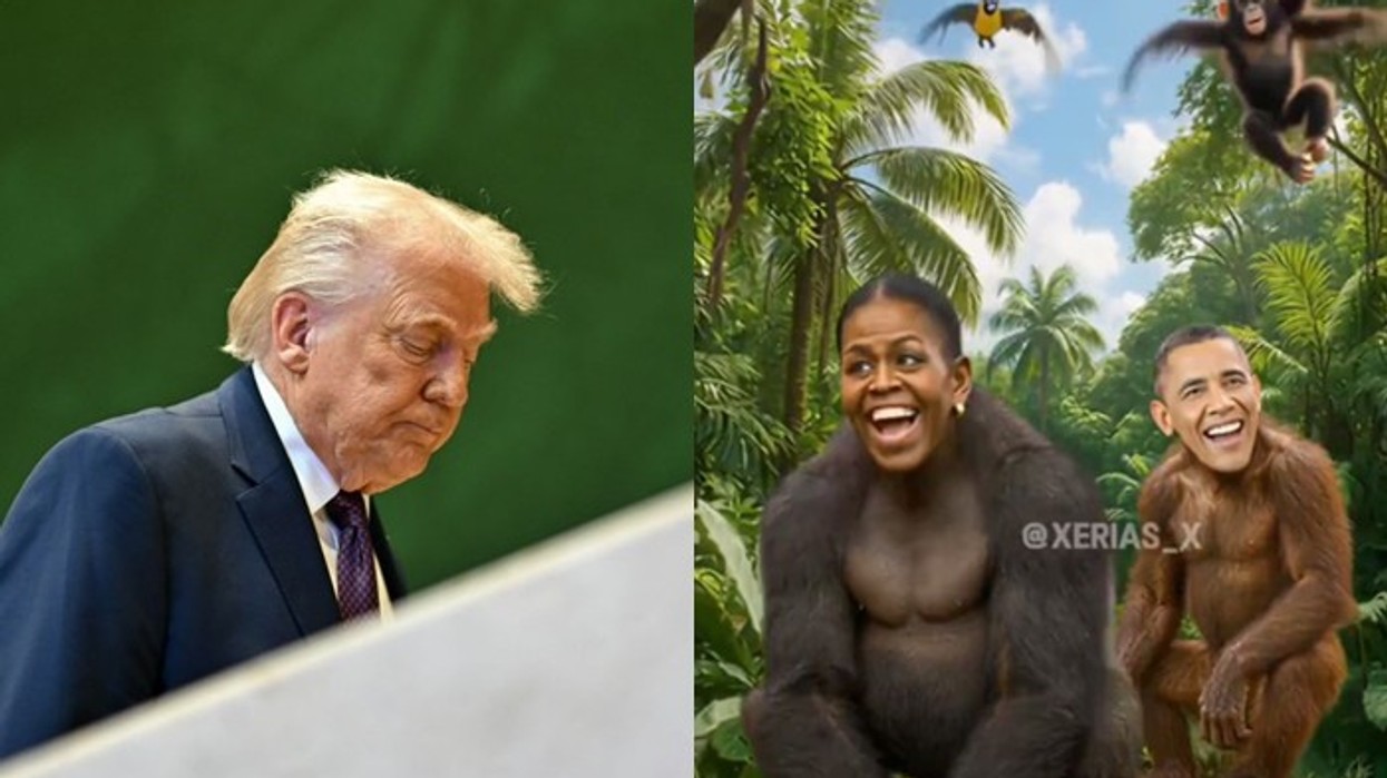 Shpërthejnë reagimet, Trump heq videon "që shfaqte Obamët si majmunë"