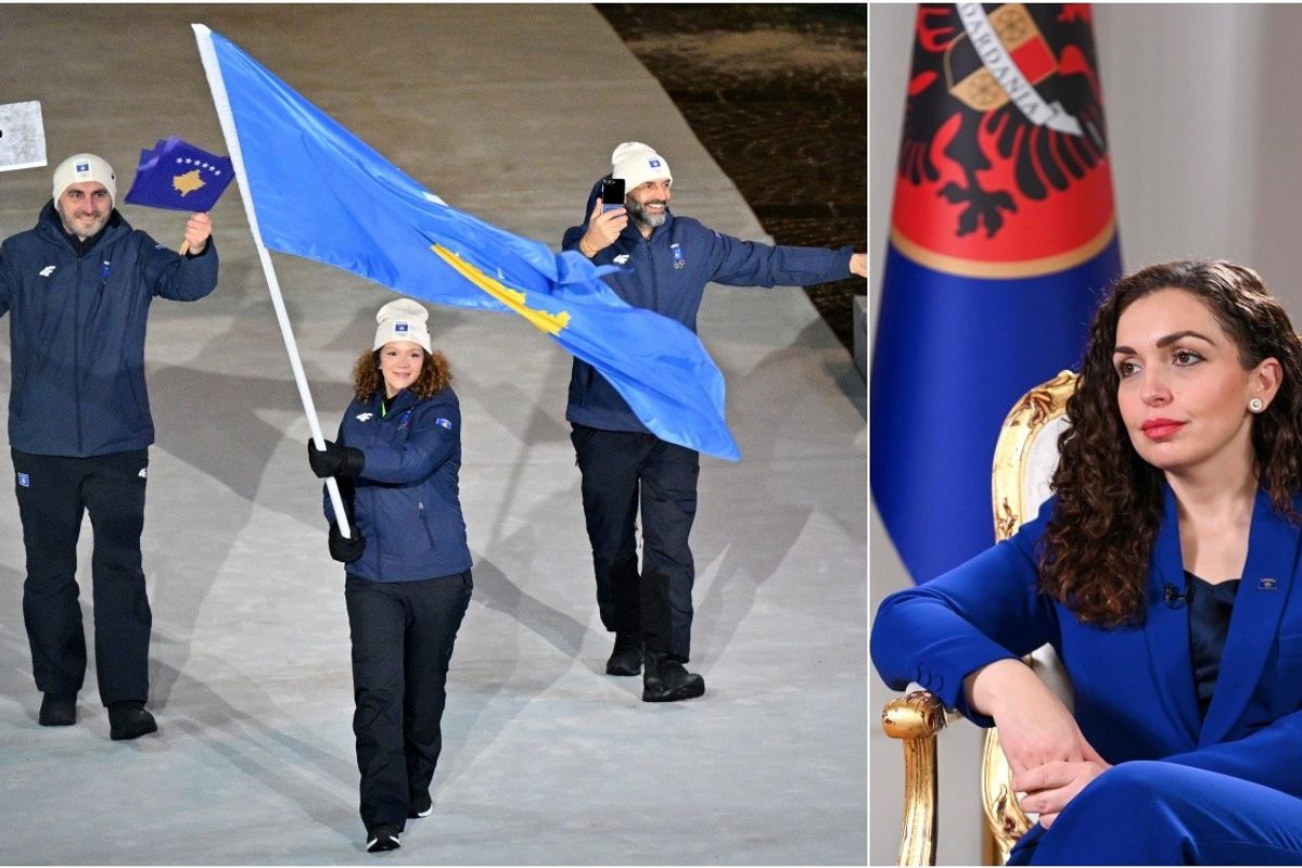 Vjosa Osmani: Flamuri i Kosovës me krenari në hapjen e Lojërave Olimpike Dimërore Vjosa Osmani: Flamuri i Kosovës me krenari në hapjen e Lojërave Olimpike Dimërore