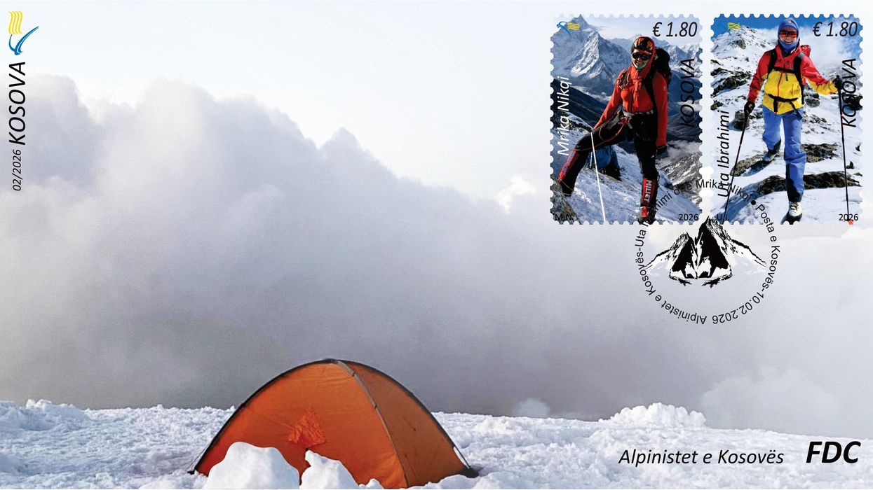Alpinistet kosovare – Uta Ibrahimi dhe Mrika Nikqi në pulla postare Alpinistet kosovare – Uta Ibrahimi dhe Mrika Nikqi në pulla postare