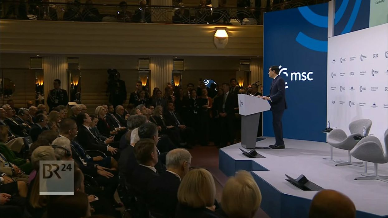 Rubio në Mynih tha se Evropa është fati ynë i përbashkët, Kurti i pranishëm gjatë fjalimit Rubio në Mynih tha se Evropa është fati ynë i përbashkët, Kurti i pranishëm gjatë fjalimit