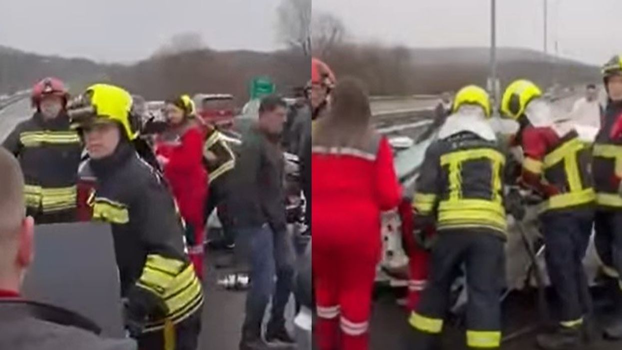 Aksident i rëndë në autostradë afër Prizrenit - intervenojnë zjarrfikësit Aksident i rëndë në autostradë afër Prizrenit - intervenojnë zjarrfikësit