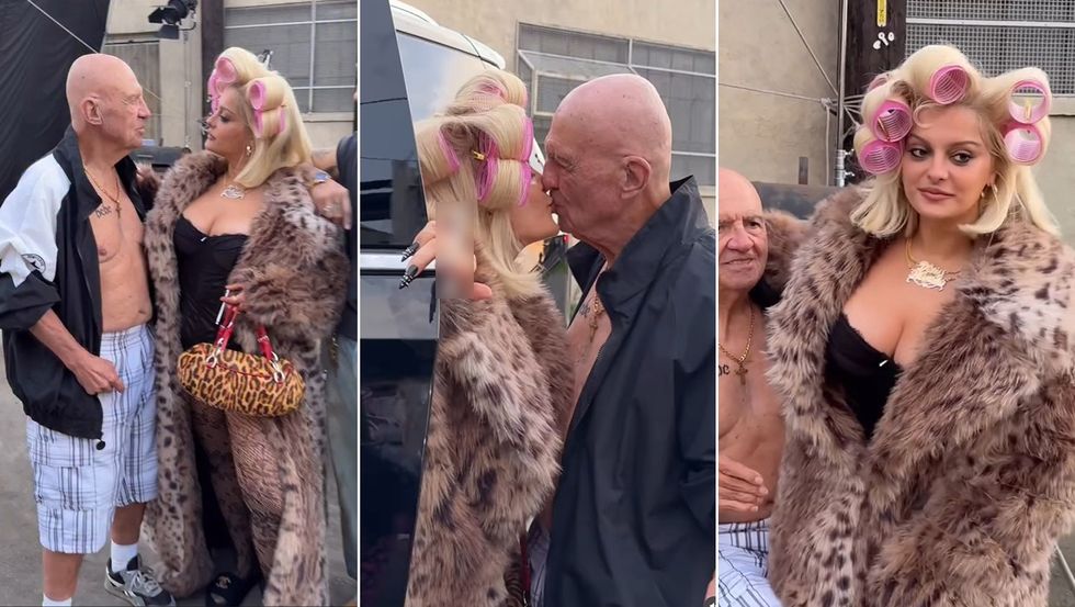 Bebe Rexha shfaqet duke u puthur me një plak në klipin e këngës “Çike çike”, e cila ka vargje shqiptare
