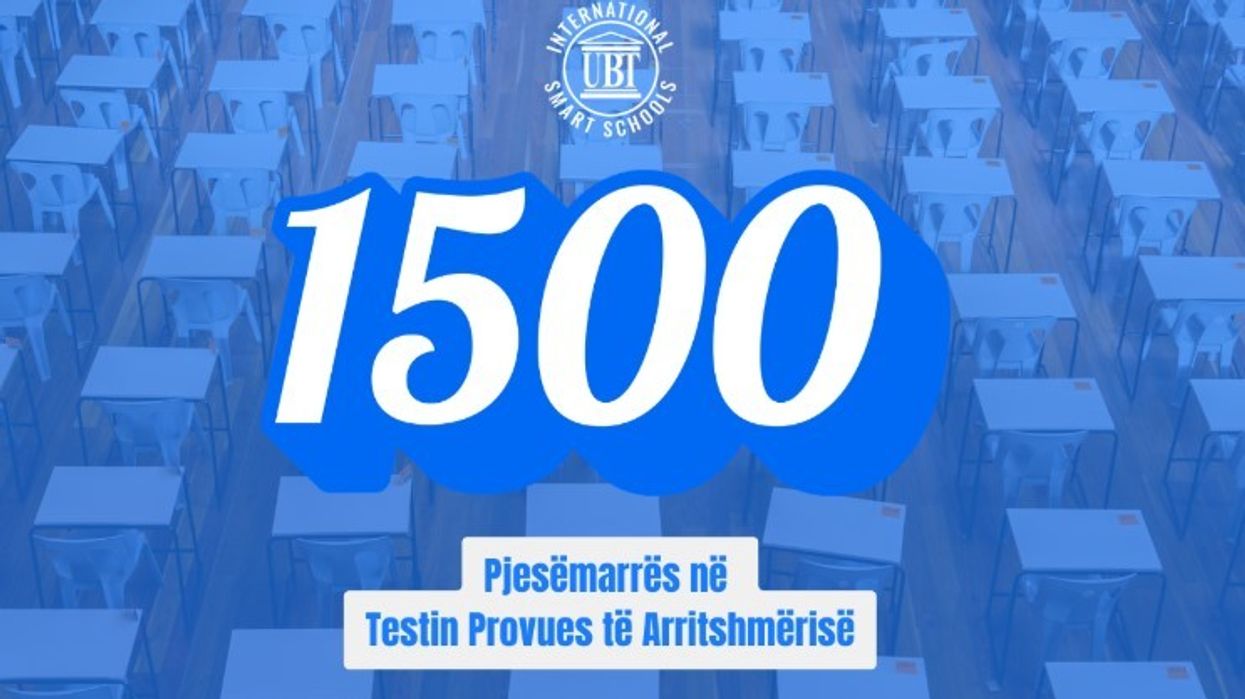 UBT: Pjesëmarrje rekord në Testin Provues të Arritshmërisë, të organizuar nga ‘UBT International Smart Schools” - mbi 1,500 nxënës nga e gjithë Kosova UBT: Pjesëmarrje rekord në Testin Provues të Arritshmërisë, të organizuar nga ‘UBT International Smart Schools” - mbi 1,500 nxënës nga e gjithë Kosova