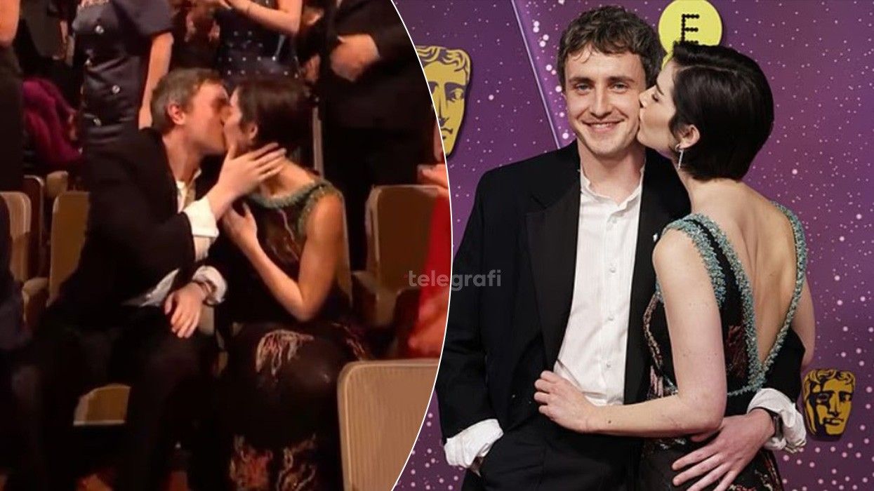 Paul Mescal dhe Gracie Abrams festojnë fitoren e “Hamnet” me një puthje në BAFTA 2026 Paul Mescal dhe Gracie Abrams festojnë fitoren e “Hamnet” me një puthje në BAFTA 2026