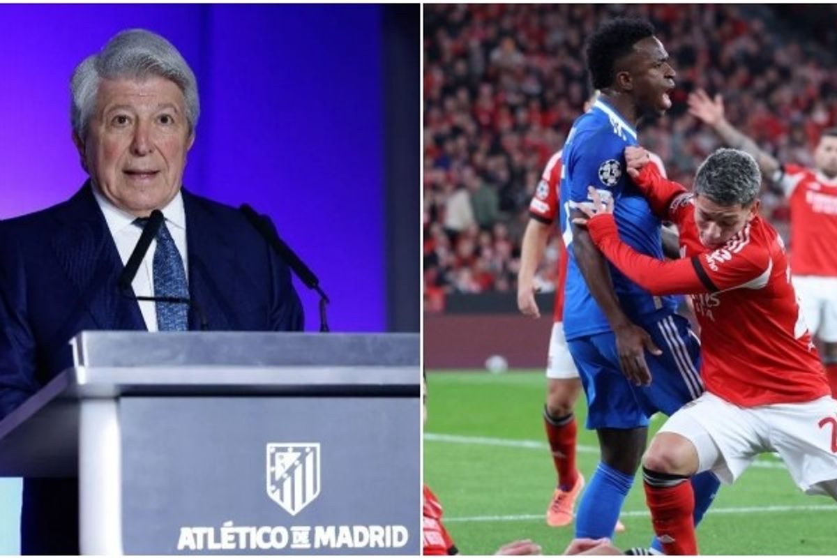 Presidenti i Atletico Madridit flet për dënimin që UEFA i dha Prestiannit për rastin me Vinicius Presidenti i Atletico Madridit flet për dënimin që UEFA i dha Prestiannit për rastin me Vinicius