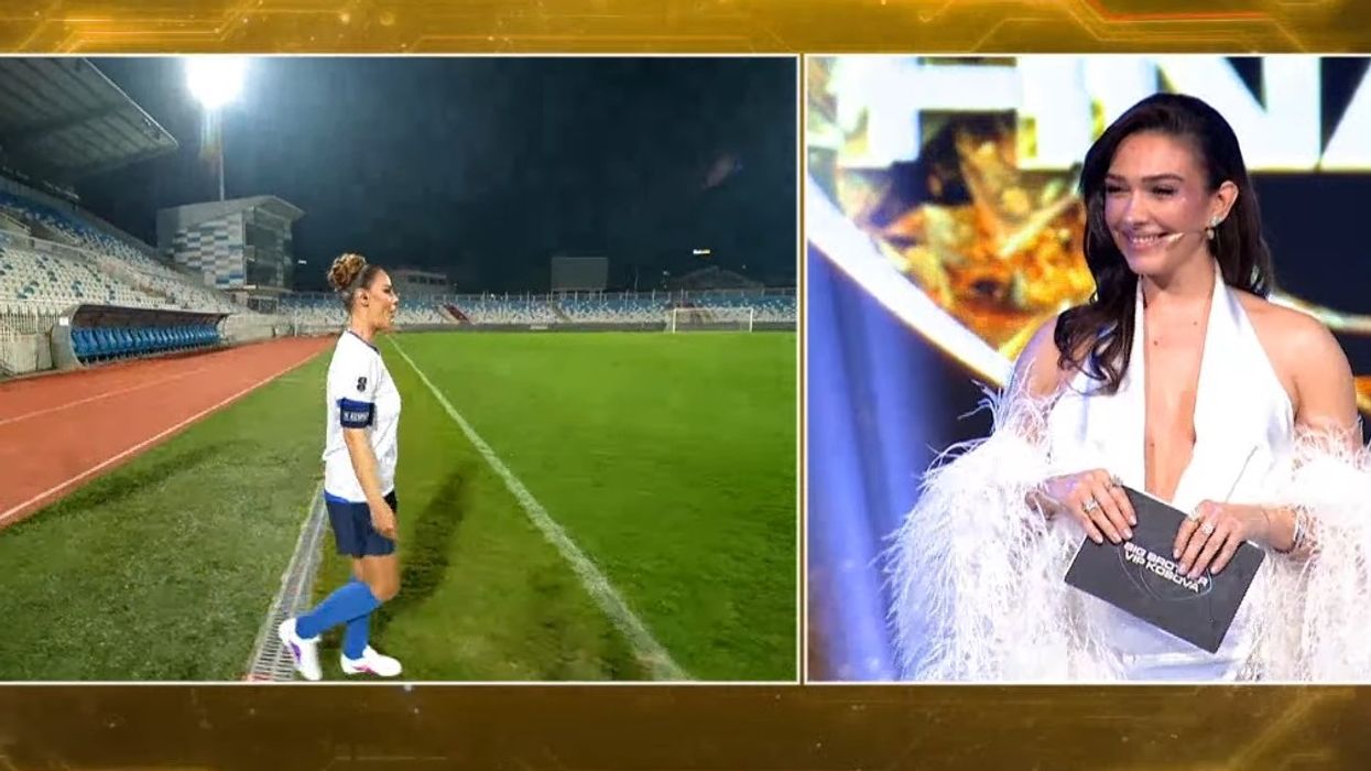 Hygerta Sako dërgohet në stadiumin "Fadil Vokrri" për të luajtur një ndeshje futbolli si surprizë në finalen e Big Brother VIP Kosova Hygerta Sako dërgohet në stadiumin