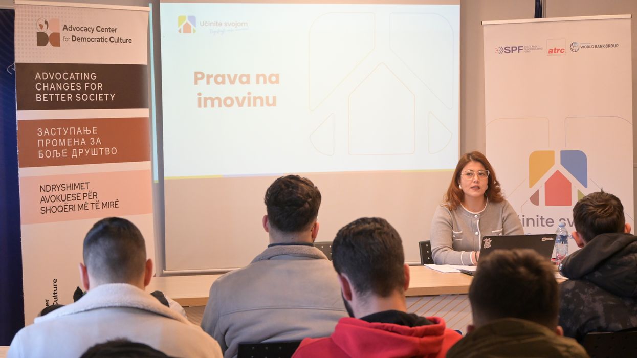Pronë, trashëgimi dhe kadastër: Fushata “Bëje Tënden. Regjistroje Pronën!”
informon rreth 200 të rinj në katër komunat veriore Pronë, trashëgimi dhe kadastër: Fushata “Bëje Tënden. Regjistroje Pronën!”
informon rreth 200 të rinj në katër komunat veriore