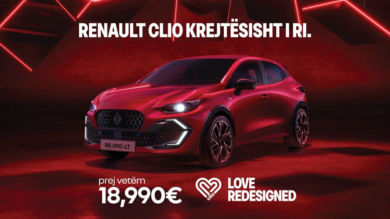 Renault Clio e re vjen me AI: vetura që identifikon shoferin dhe përshtatet automatikisht Renault Clio e re vjen me AI: vetura që identifikon shoferin dhe përshtatet automatikisht