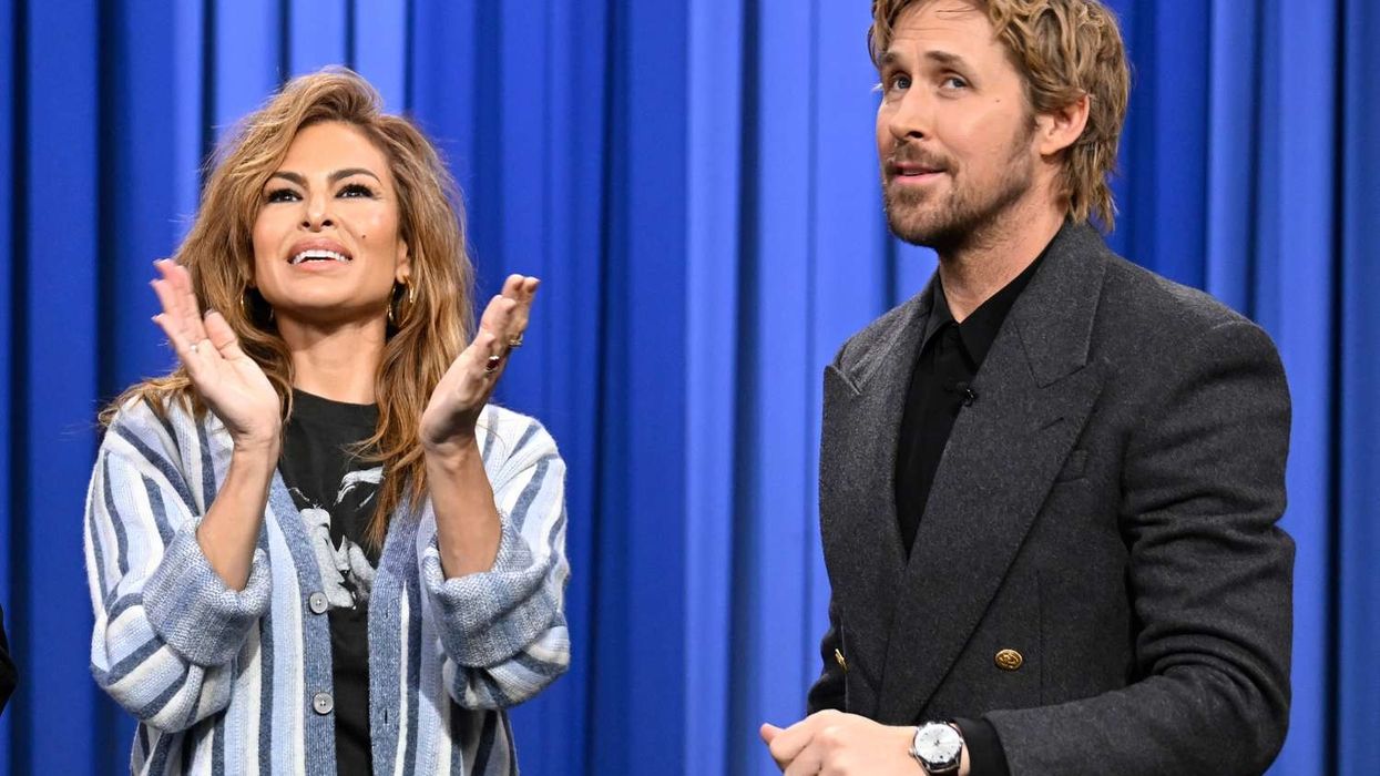 Ryan Gosling dhe Eva Mendes në një paraqitje të rrallë së bashku Ryan Gosling dhe Eva Mendes në një paraqitje të rrallë së bashku