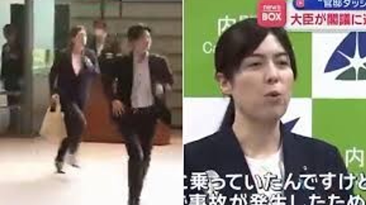 U vonua pesë minuta për shkak të një aksidenti në trafik, ministrja japoneze filmohet duke vrapuar drejt takimit – kërkon publikisht falje për vonesën