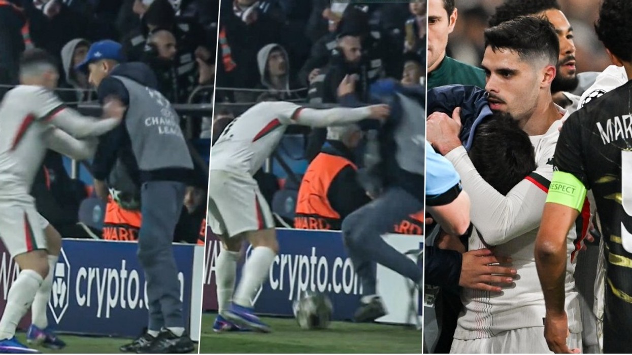 E shtyu duke rrëzuar djaloshin që mbante topat, Pedro Neto i kërkon falje dhe bënë diçka të veçantë për të