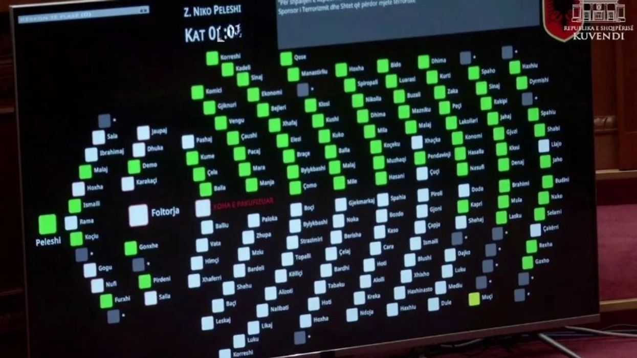 Me 79 vota pro, Kuvendi i Shqipërisë voton për shpalljen e Iranit si vend që sponsorizon terrorizmin Me 79 vota pro, Kuvendi i Shqipërisë voton për shpalljen e Iranit si vend që sponsorizon terrorizmin