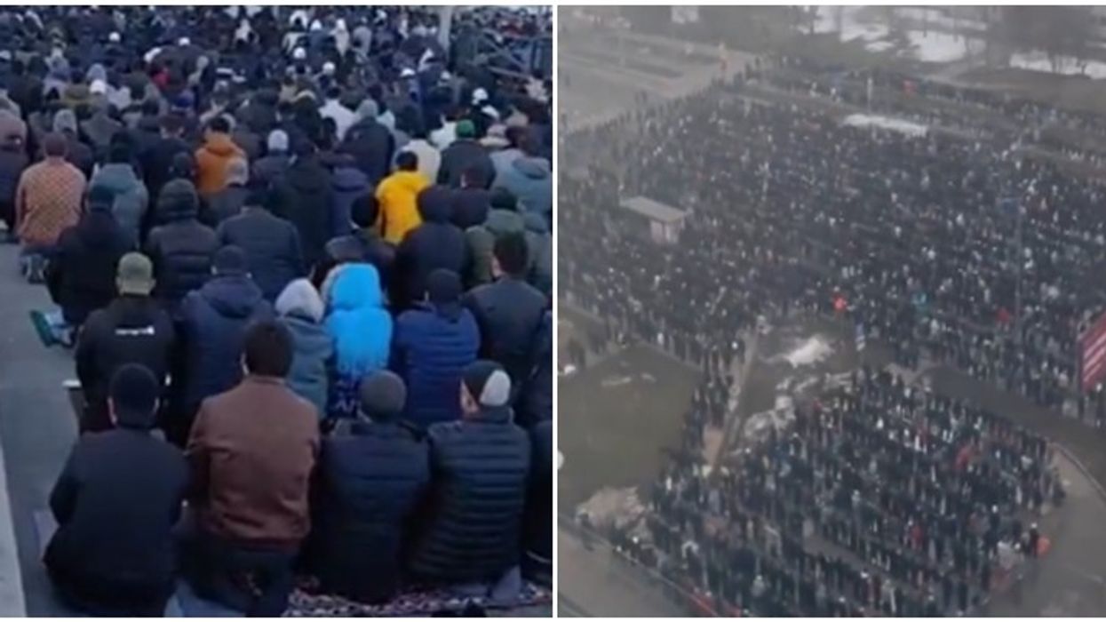 Qindra mijëra myslimanë falën Fitër Bajramin në sheshin e Moskës Qindra mijëra myslimanë falën Fitër Bajramin në sheshin e Moskës