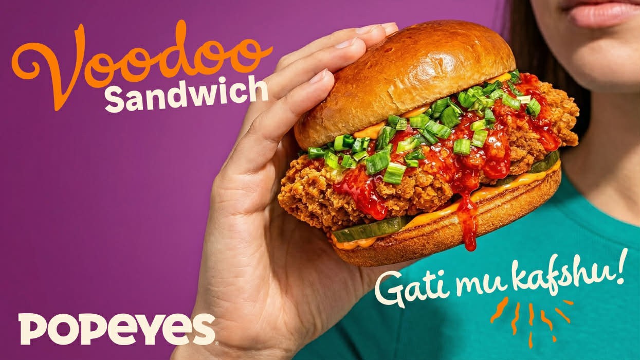 Produkti i më ri në Popeyes Kosova - Voodoo Sandwich
