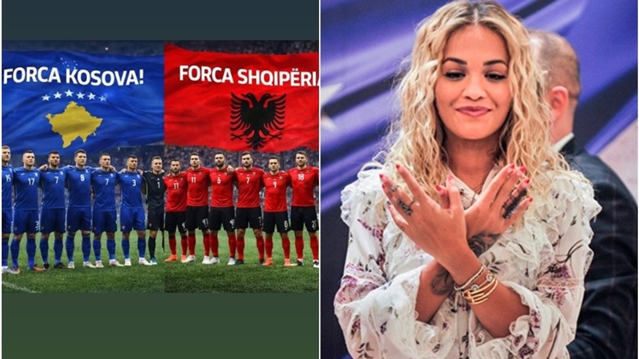 "Forca Kosova, forca Shqipëria", Rita Ora mbështet dy ekipet kombëtare për kualifikim në Kupën e Botës