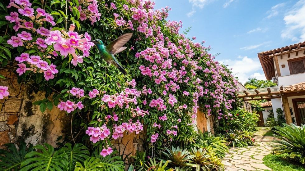 Bima kacavjerrëse që po “pushton” kopshtet: Lulëzon pa ndalur dhe krijon pamje magjike