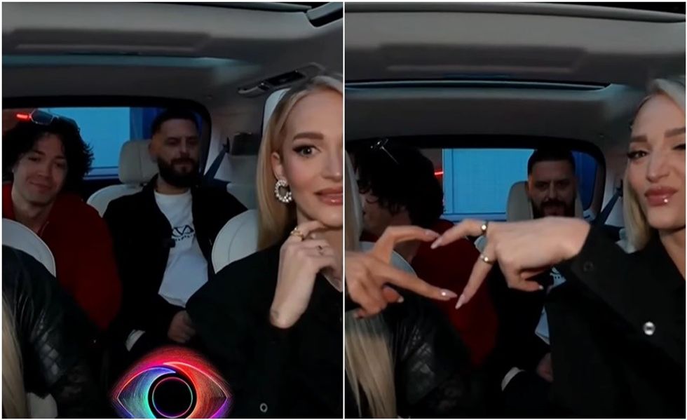 Brikena, Selin, Mal dhe Miri hipin në makinë për xhiron e tyre në Tiranë