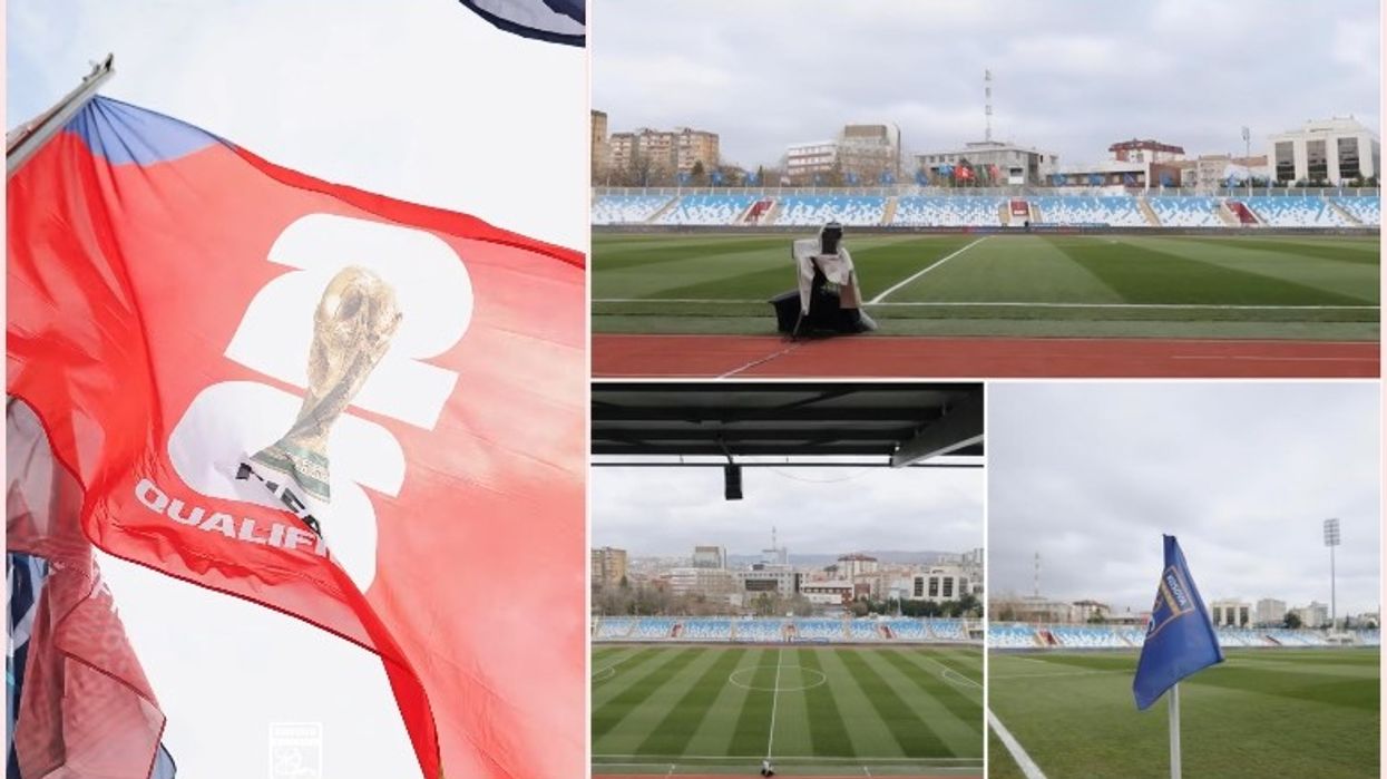 Pamje nga fusha në stadiumin "Fadil Vokrri" - aty ku zhvillohet finalja e madhe Pamje nga fusha në stadiumin