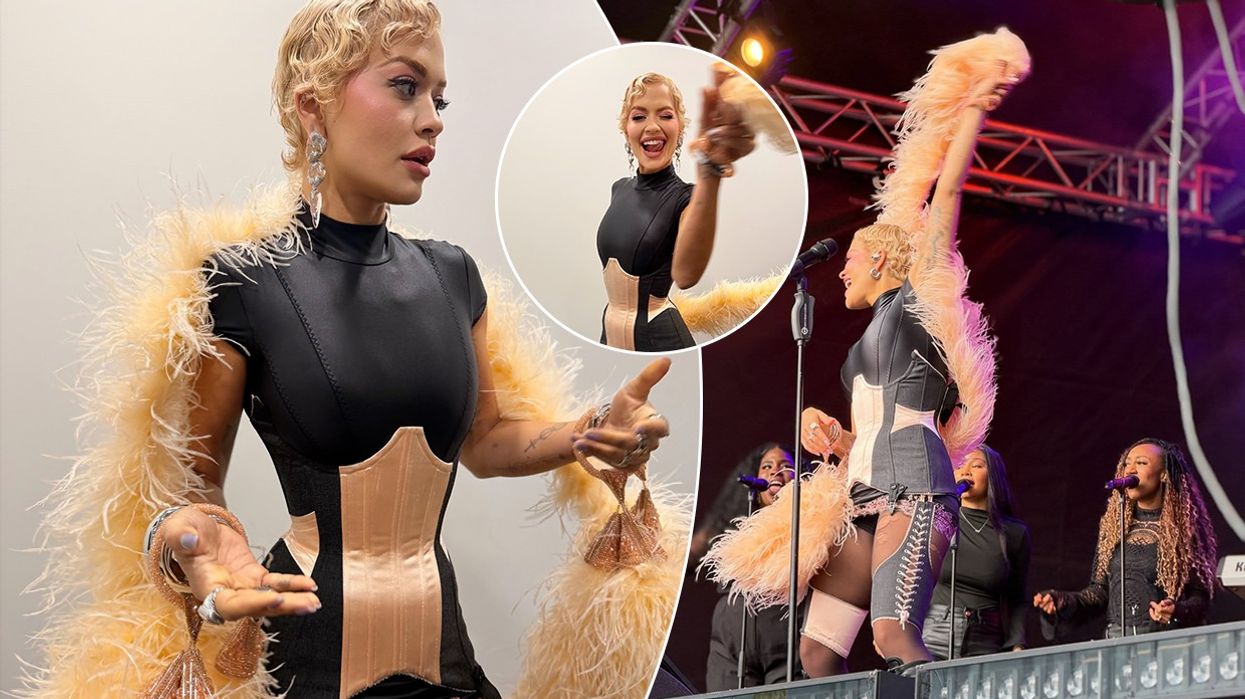 Rita Ora merr vëmendjen me dukjen atraktive me pupla gjatë një koncerti në Irlandë Rita Ora merr vëmendjen me dukjen atraktive me pupla gjatë një koncerti në Irlandë