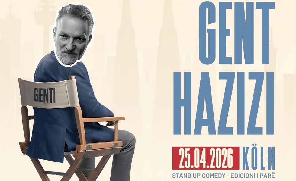 Gent Hazizi rikthehet në skenën e humorit shqiptar të 'Shqip Up Comedy festival' me një edicion special në Këln