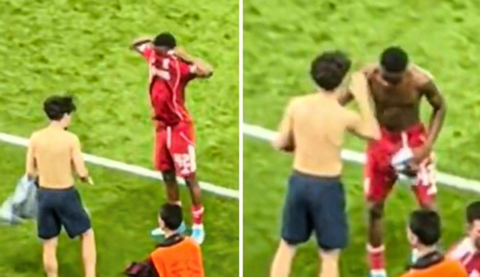 Gjesti që po bën xhiron e rrjetit: Vitinha i dorëzon fanellën e premtuar yllit të Liverpoolit pas 20 minutash pritje