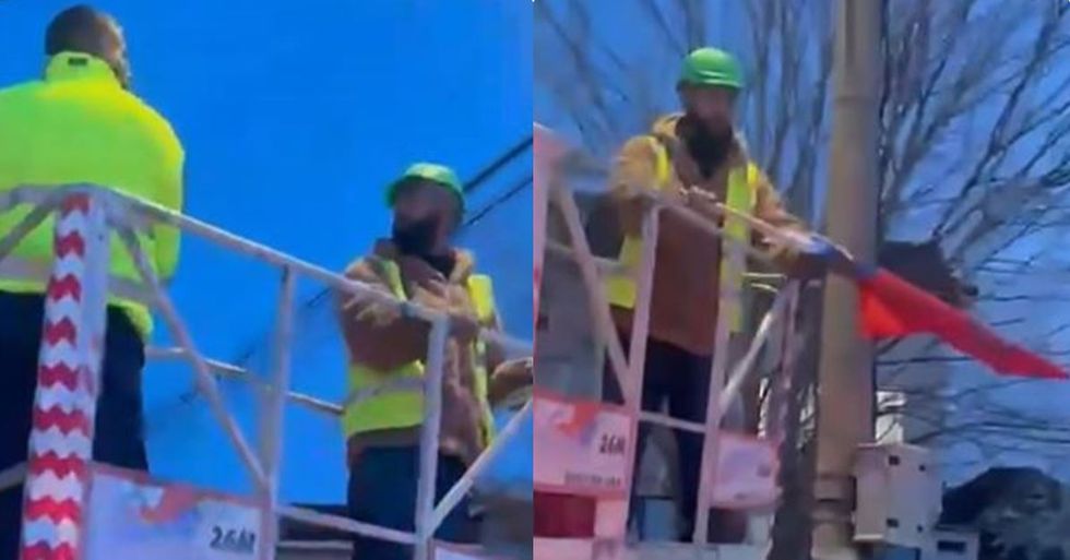 Largohen flamujt e Serbisë në Graçanicë, të vendosur kundërligjshëm